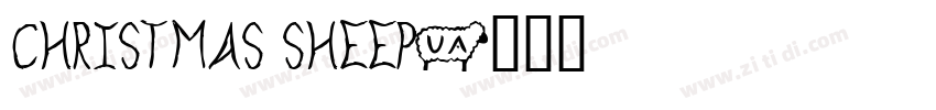 christmas sheep字体转换